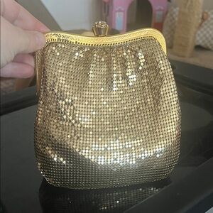 Gold Sequin Evening Clutch or shoulder bag, vintage